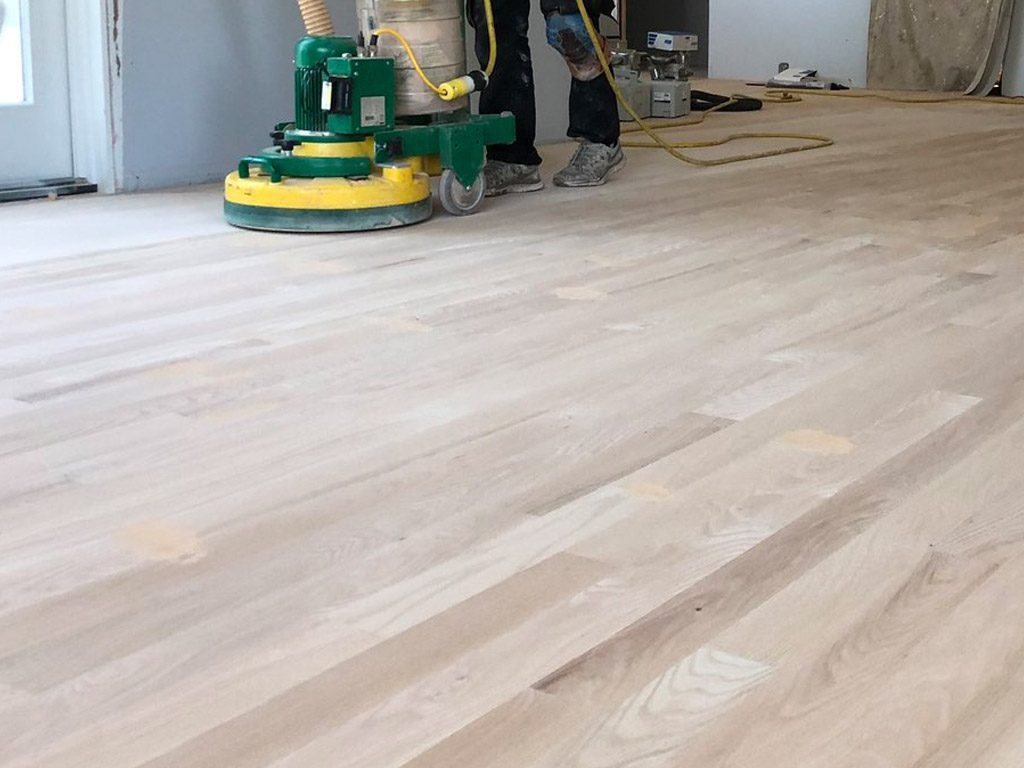 hardwood sanding and refinishing process