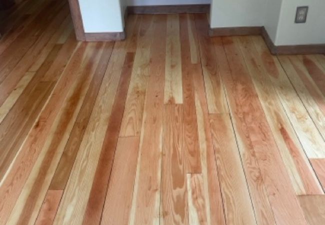 Natural Finish Hardwood Floors in Living Room